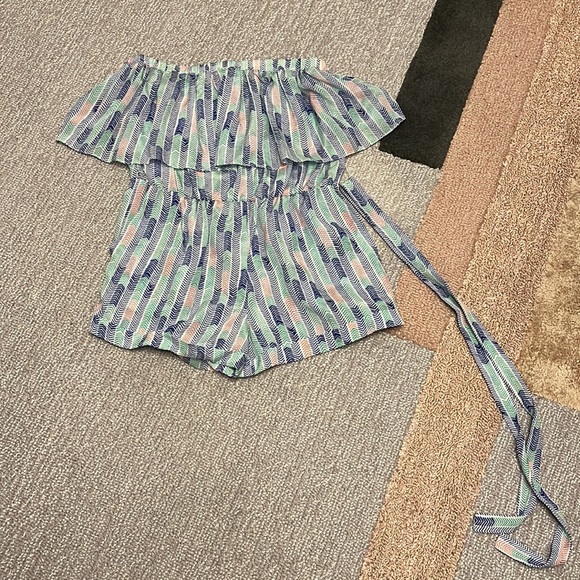 Lemlem NWT Gigi strapless silk romper sized M - Picture 2 of 5